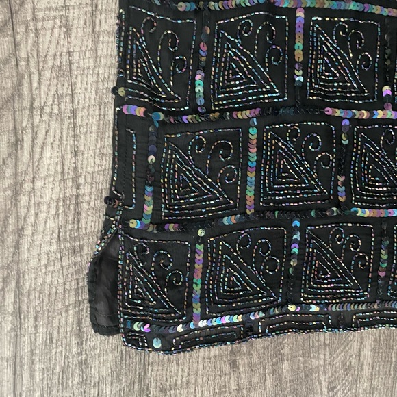 Vintage Dominique Sequin Shirt and Skirt Set - Picture 4 of 12